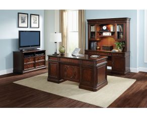 Brayton Manor Office Set in Cognac Finish