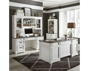 Allyson Park Office Set in Wirebrushed White