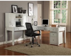 Pure Modern Office Desk in Moonstone