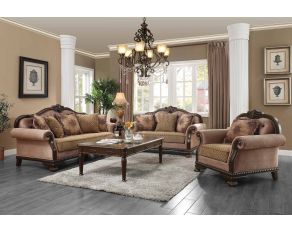 Chateau De Ville Living Room Set in Espresso