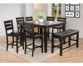 Urbana Counter Height Dining Set in Espresso