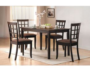 Cardiff Rectangular Dining Set in Espresso