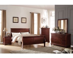 Louis Philippe Sleigh Bedroom Collections in Cherry