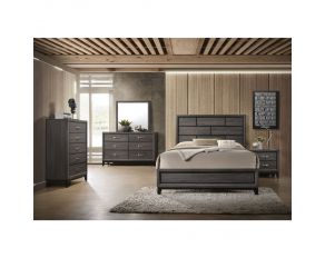 Valdemar Panel Bedroom Collections in Weathered Gray