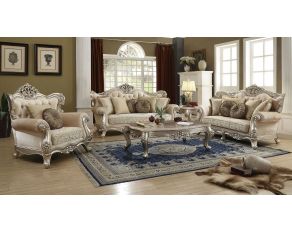 Bently Living Room Sets in Champagne