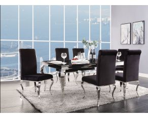 Fabiola Rectangular Dining Set in Black