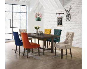 Farren Trestle Dining Set in Espresso Finish