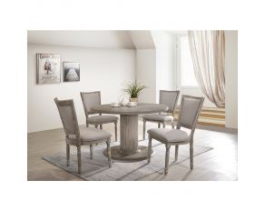 Gabrian Round Dining Set in Reclaimed Gray