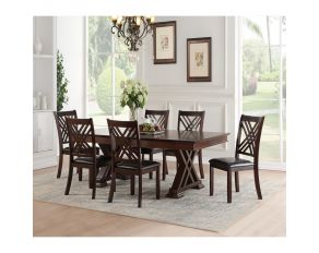 Katrien Rectangular Dining Set in Espresso