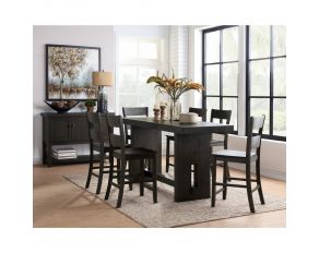 Haddie Counter Height Dining Set in Distressed Walnut