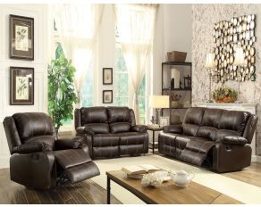 Zuriel Living Room Set in Brown