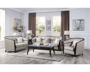 Zemocryss Living Room Set in Beige Fabric