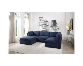 Crosby Living Room Set in Blue