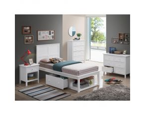 Iolanda Storage Bedroom Collections in White Finish