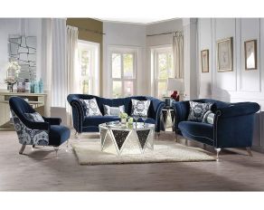 Jaborosa Living Room Set in Blue