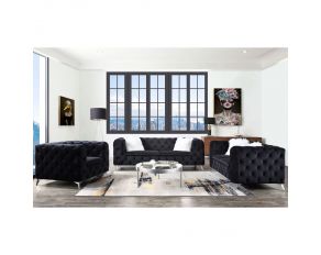 Phifina Living Room Set in Black