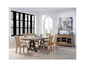 Nathaniel Rectangular Dining Set in Maple