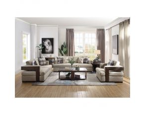 Niamey Living Room Set in Walnut