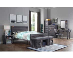 Cargo Panel Bedroom Collections in Gunmetal