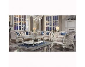 Versailles Living Room Set in Ivory Finish