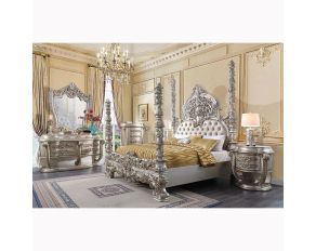 Danae Poster Bedroom Collections in Champagne Finish