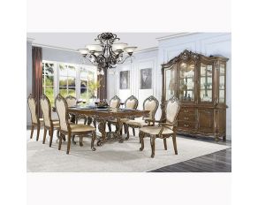 Latisha Rectangular Dining Set in Antique Oak Finish