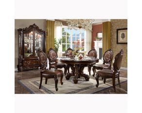 Versailles Round Dining Set in Cherry Finish