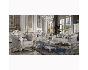 Vendom II Living Room Set in Antique Pearl Finish