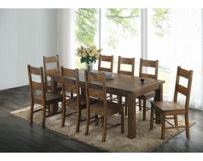 Coleman Rectangular Dining Room Set in Rustic Golden Brown