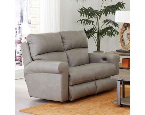 Torretta Power Lay Flat Reclining Loveseat in Putty