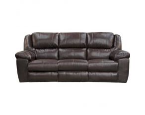 Transformer II Power Ultimate Sofa with 3 Recliners and Drop Down Table in Chocolate