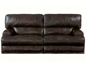 Catnapper Wembley Lay Flat Reclining Sofa in Chocolate