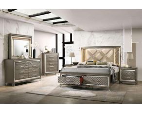 Saville Row Storage Bedroom Collections in Platinum