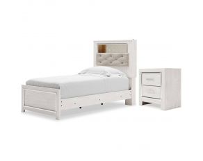 Altyra Panel Bookcase Bedroom Collection in White