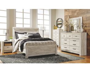 Ashley Furniture Bellaby Panel Bedroom Set in Whitewash