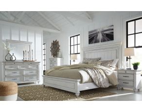 Kanwyn Panel Bedroom Collection in Whitewash