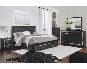 Kaydell Storage Bedroom Collection in Black