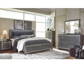 Lodanna Panel Bedroom Collection in Gray