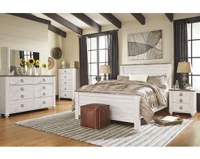 Willowton Bedroom Collection in Whitewash