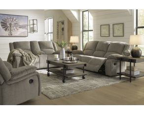 Draycoll Reclining Living Room Set in Pewter