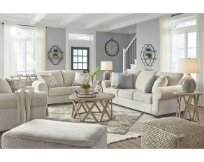 Haisley Living Room Set in Ivory