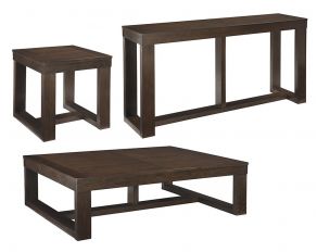 Watson Occasional Table Set in Dark Brown