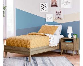 Aprilyn Platform Bedroom Collection in Honey