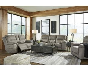 Next-Gen Gaucho Power Reclining Living Room Set in Dark Gray