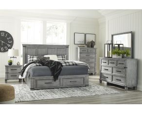 Russelyn Storage Bedroom Collection in Gray