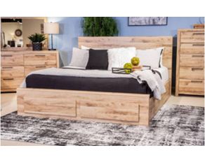 Hyanna Storage Bedroom Set in Tan