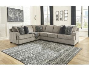 Bovarian 3 Piece Left Arm Facing Sofa Sectional in Stone