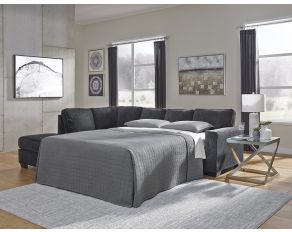 Altari Right Arm Facing Full Sleeper Sectional with Chaise in Slate