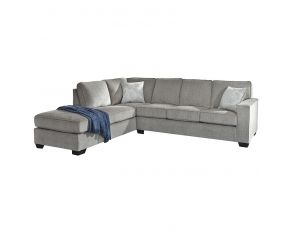 Altari Right Arm Facing Sofa Sectional with Chaise in Alloy