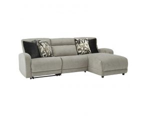 Colleyville 3 Piece Power Reclining Sectional with Right-Arm Facing Power Chaise in Stone